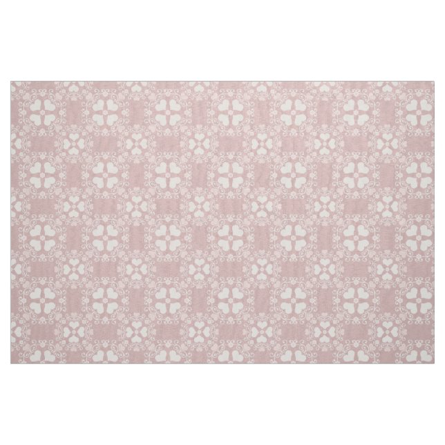 Dunkelrosa Herzklopfmuster Stoff (Fat Quarter (45,7 x 55,9 cm))