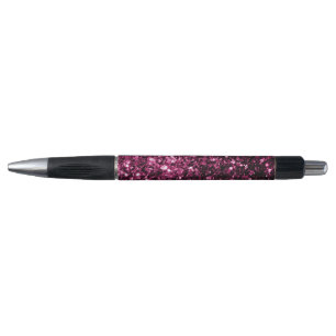 Dunkelrosa Imitate glänzen Glitzer Glitzern Kugelschreiber