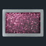 Dunkelrosa Imitate glänzen Glitzer Glitzern Rechteckige Gürtelschnalle<br><div class="desc">Schöne mädchenhafte pinkfarbene glänzende Glitzer Glitzern. Foto von rosa Glitzern nicht wirklich Glitzer!</div>