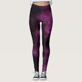 Dunkelrosa Räuchermarmor Leggings
