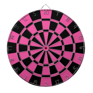 dunkelrosa und schwarz dartscheibe