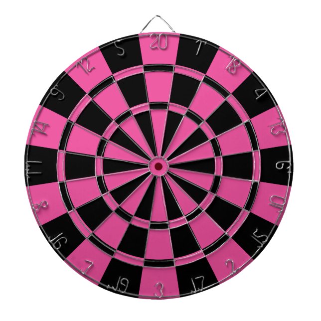 dunkelrosa und schwarz dartscheibe (vorne)