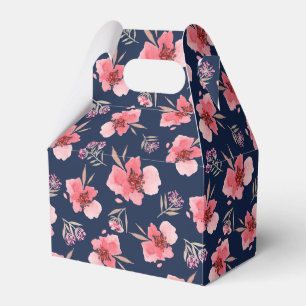 Dunkelrosa Watercolor-Muster Geschenkschachtel