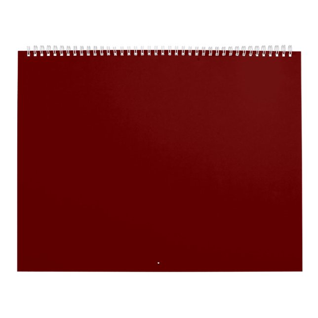 Dunkelrot #650000, Kupferrost Kalender (Titelbild)