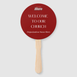 Dunkelrot Begrüßungshandlüfter Fächer