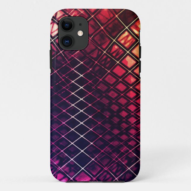 Dunkelrot bis Korallen, zeichnend Jute Case-Mate iPhone Hülle (Rückseite)