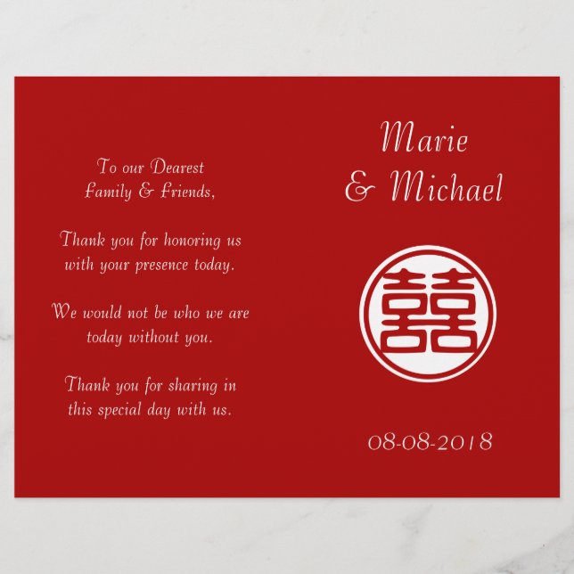 Dunkelrot Doppelglücklich - rund (Vorderseite)