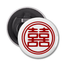 Dunkelrot Doppelglücklich - rund