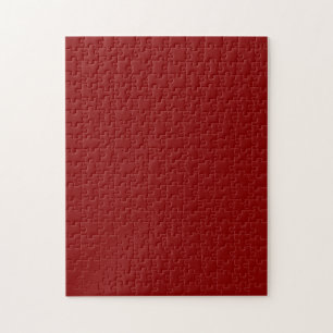 Dunkelrot (feste Farbe) Puzzle