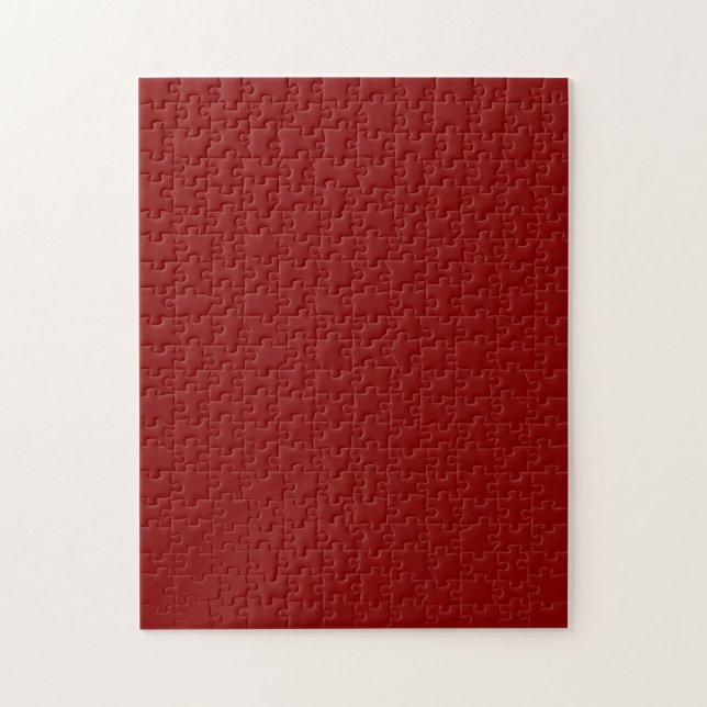 Dunkelrot (feste Farbe) Puzzle (Vertikal)