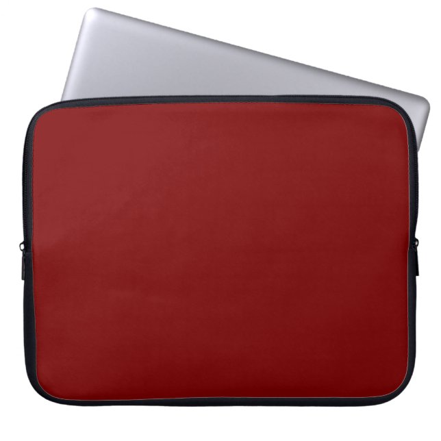 Dunkelrot Laptopschutzhülle (Vorderseite)