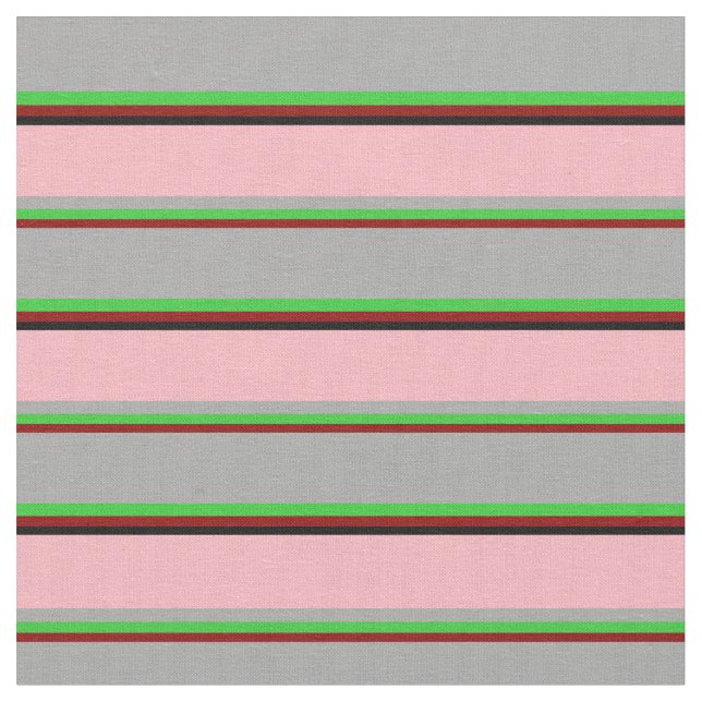 Dunkelrot, Limettengrün, dunkelgrau, hellrosa, sch Stoff (Nahaufnahme)