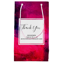 Dunkelrot und Lila kühl Moderne Abstrakt Danke Kleine Geschenktüte