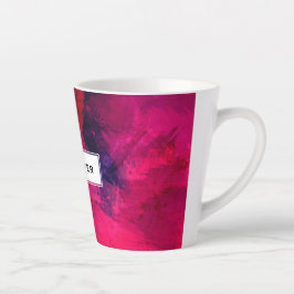 Dunkelrot und Lila kühl und modern Abstrakt Milchtasse