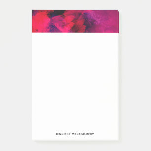 Dunkelrot und Lila kühl und modern Abstrakt Post-it Klebezettel