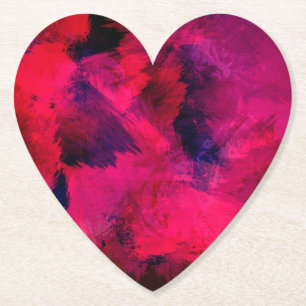 Dunkelrot und Lila kühl und modern Abstrakt Untersetzer