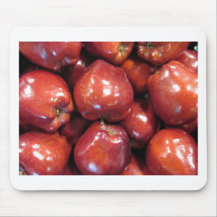 Dunkelrote Äpfel Mousepad