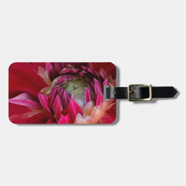 dunkelrote Blüte Gepäckanhänger (Vorderseite horizontal)