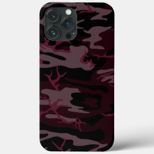 Dunkelrote Camouflage Case-Mate iPhone Hülle