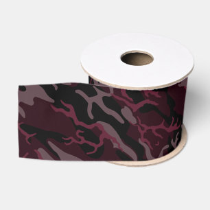 Dunkelrote Camouflage Ripsband