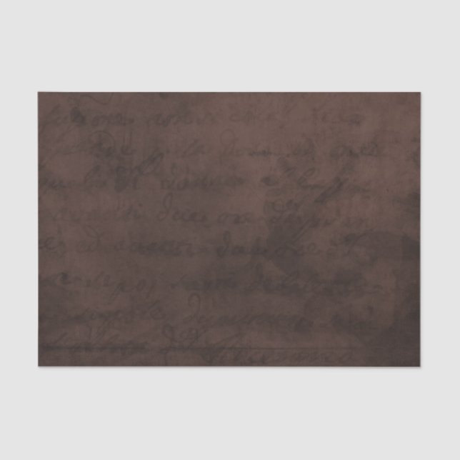 Dunkelrote Cognac-Pergament-Papierhandbuch Seidenpapier (Vorderseite)