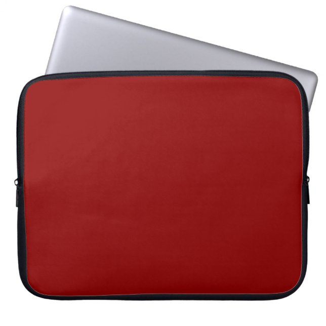 Dunkelrote Farbe Laptopschutzhülle (Vorderseite)