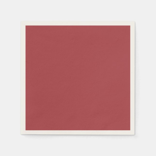 Dunkelrote Farbe Serviette (Vorderseite)