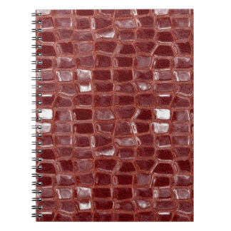 Dunkelrote Glasziegelsteine abstraktes geometrisch Notizblock