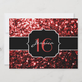Dunkelrote Imitate Glitzer Glitzern Glamour Sweet  Einladung