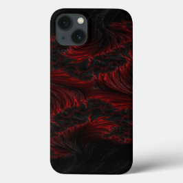 Dunkelrote und schwarze Wellen haben Tapeten Case-Mate iPhone Hülle