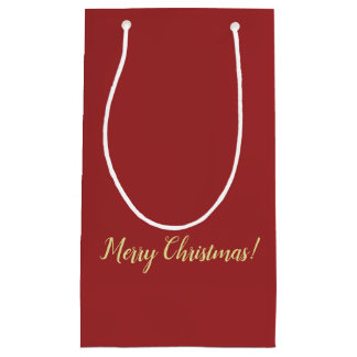 Dunkelrote Weihnachtsgeschenktasche Kleine Geschenktüte