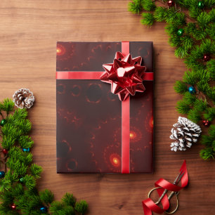 Dunkelroter Burgund-Gothic-Spitzen-Schneeflocke Geschenkpapier