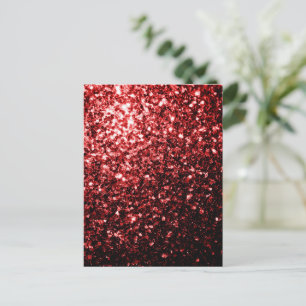Dunkelroter falscher Glitter funkelt Glamour Postkarte