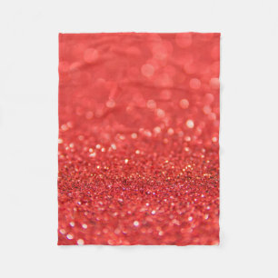 Dunkelroter Glitzer Fleecedecke