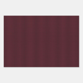 Dunkelrotes männliches Set Geschenkpapier Set