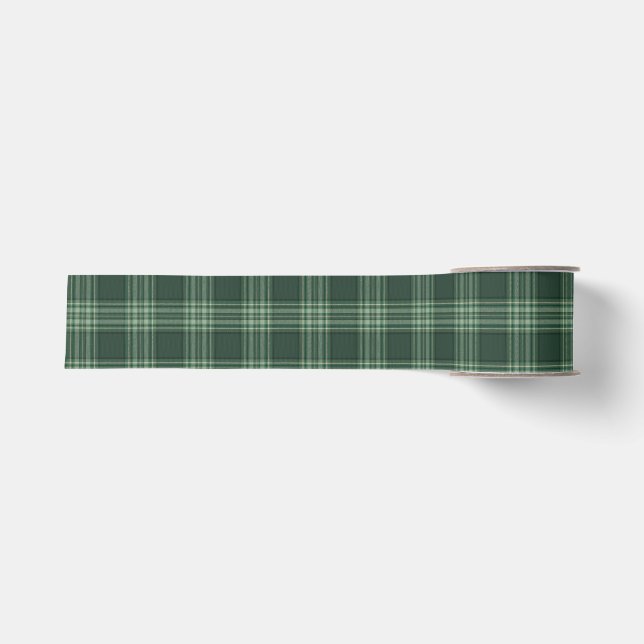 Dunkelrotes Tartan-Karo Ripsband (Vorderseite)