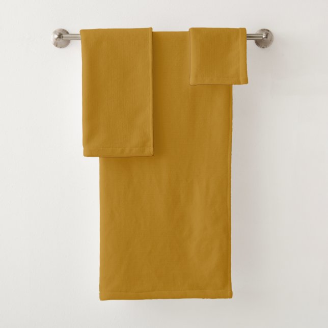 Dunkelsenf, schwarz, braun, gelb badhandtuch set (Insitu)