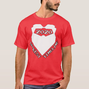 Dunkelste Timeline 2020 Bart Bart weißen Retro Arc T-Shirt