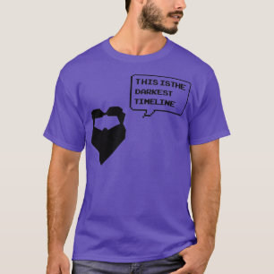 Dunkelste Zeitachse Community Bart Retro-Rede T-Shirt