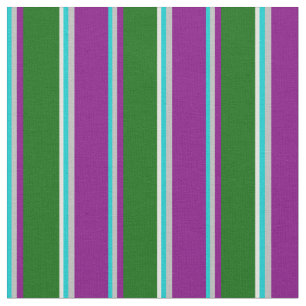 Dunkeltürkis, grau, Lila, grün und leicht zyklisch Stoff