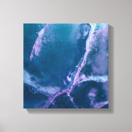 Dunkeltürkis Ice Abstrakte Kunst Leinwanddruck