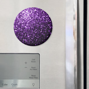 Dunkelvioletter falscher glänzender Glitter Funken Magnet