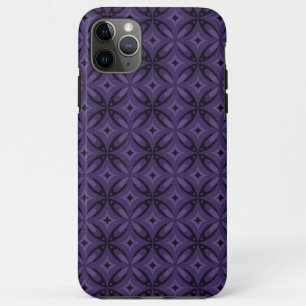 Dunkelviolettes Retro-Muster Case-Mate iPhone Hülle