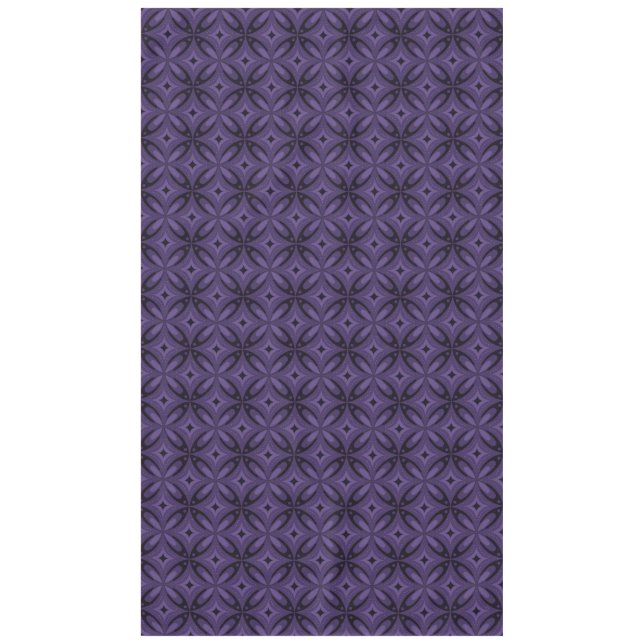 Dunkelviolettes Retro-Muster Tischdecke (Vorderseite)