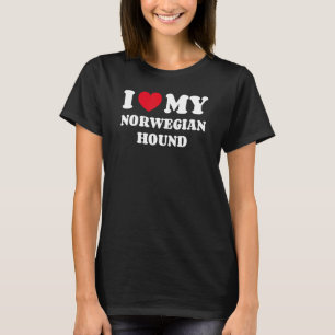 Dunker I Liebe Mein norwegischer Hund T-Shirt