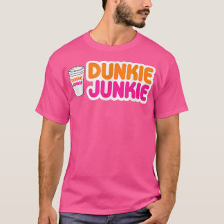 Dunkie Junkie Coffee Love Funny Coffee Saying 2022 T-Shirt