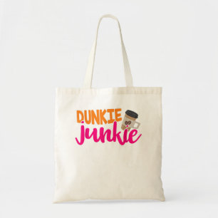 Dunkie Junkie - Funny Coffee Lover Sprichwort Tragetasche