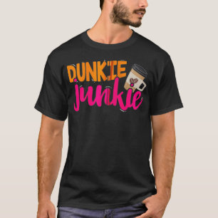 Dunkie Junkie Funny Kaffee Lover Sprichwort Zip T-Shirt
