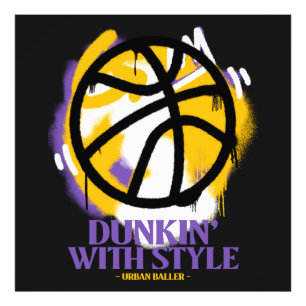 Dunkin’ with Style Urban Baller Fotodruck