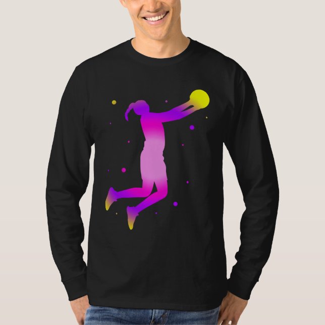 Dunking basketball player basket  basketball playe T-Shirt (Vorderseite)
